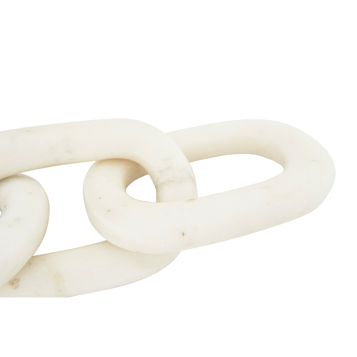 Decorative White Marble Chain, 13"L