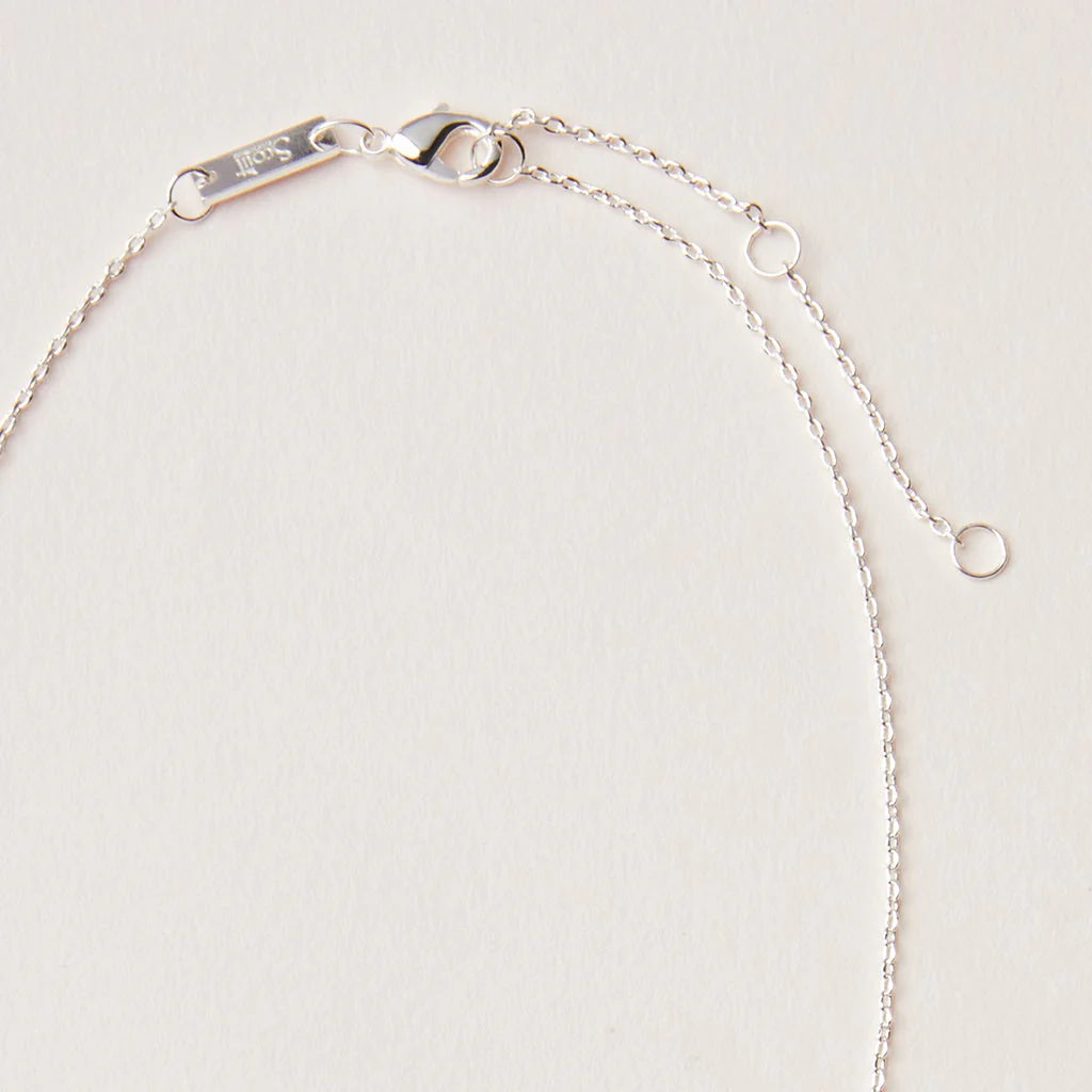 Stone Intention Charm Necklace - Rose Quartz/Silver