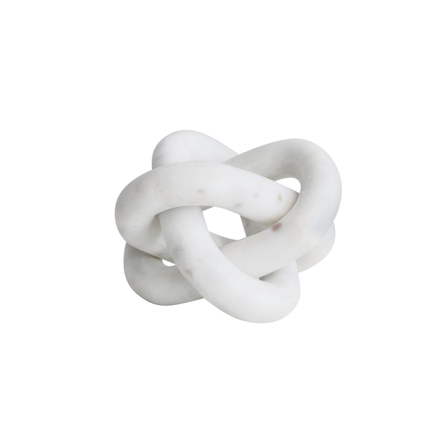White Marble Triple Chain Link Knot Decor – the Bower décor market