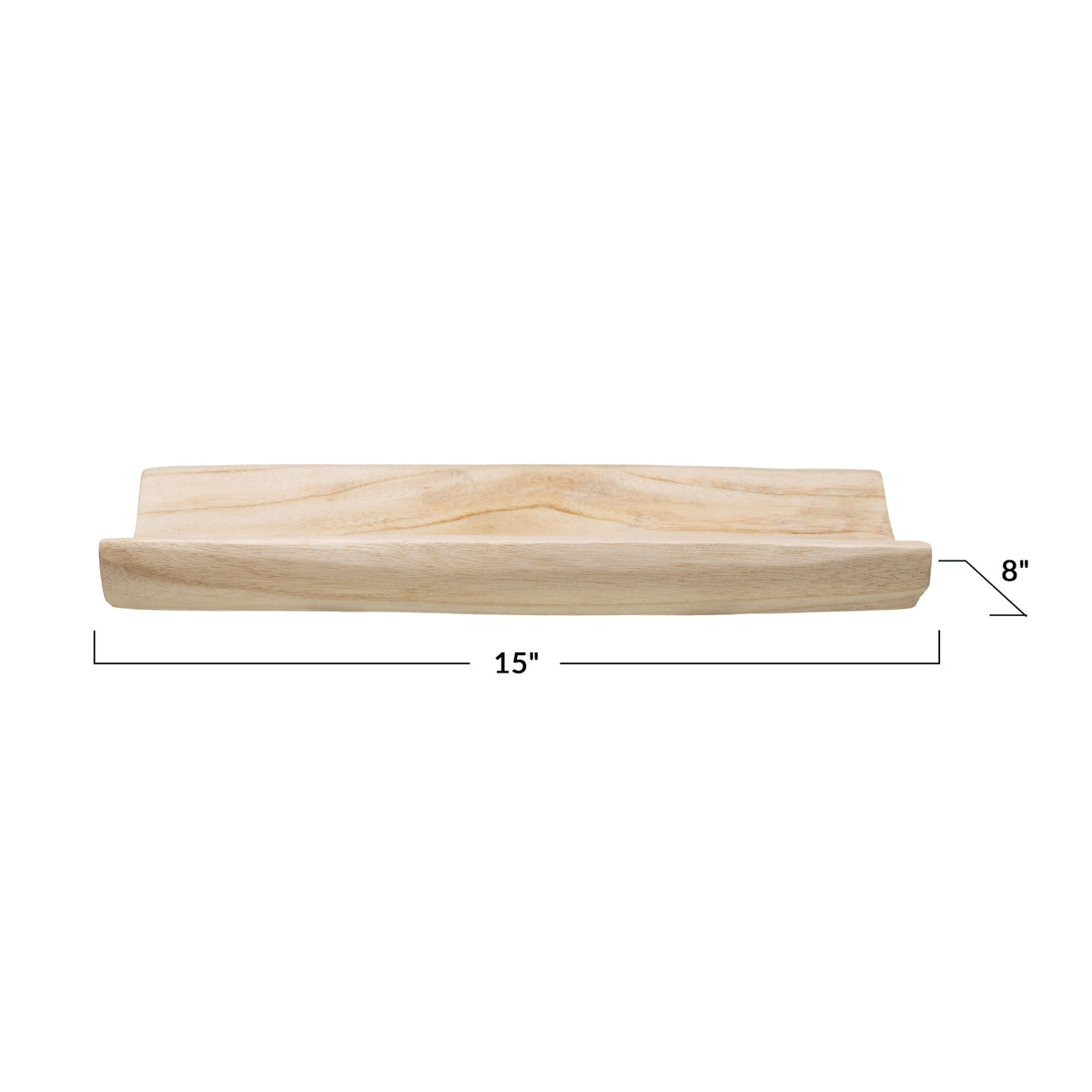 Rectangular large paulownia wood cuting board Big size for home use.