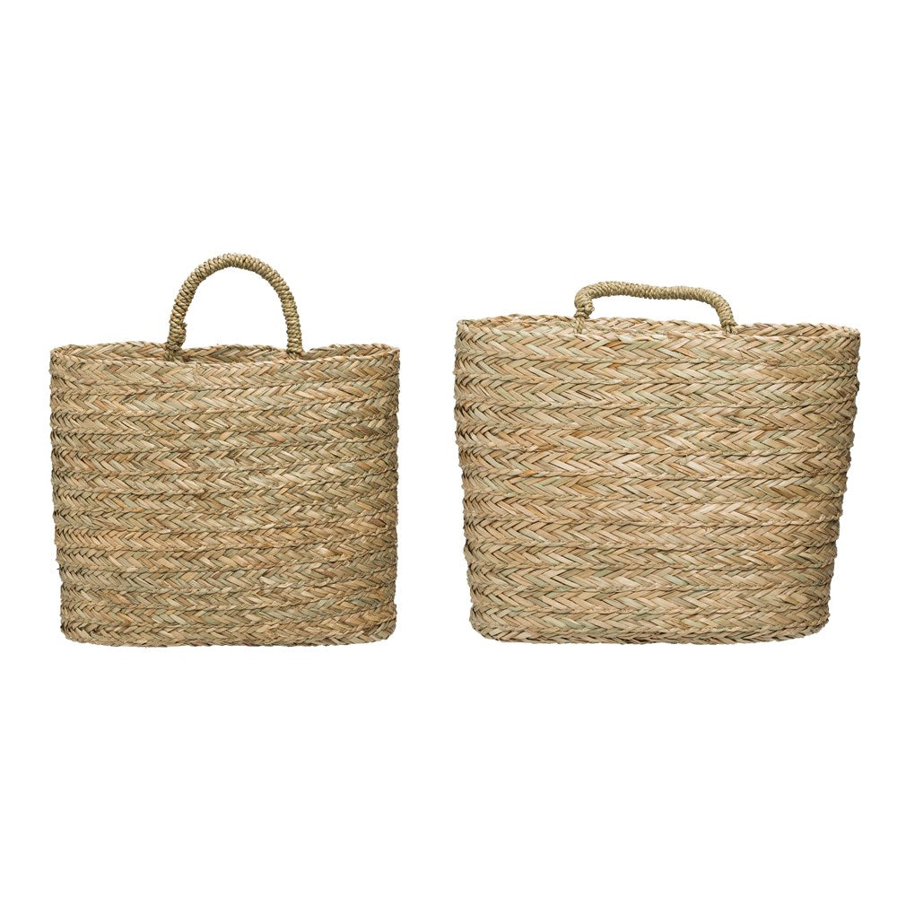 Seagrass Wall Baskets w/ Handle