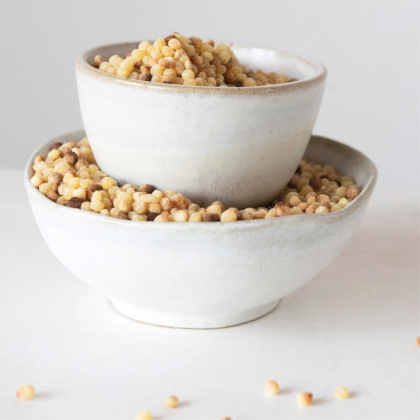 Small Matte Stoneware Bowl, Reactive Glaze