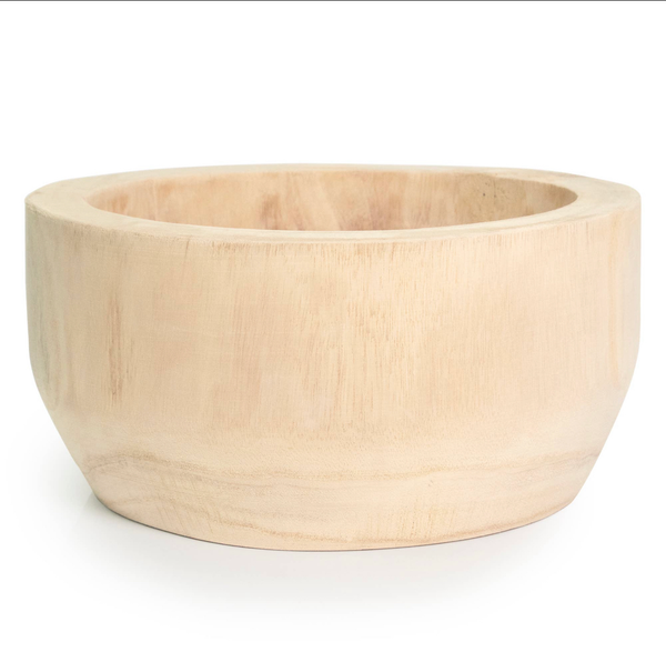 Large Round Wood Bowl, 13.5 in.Dia.