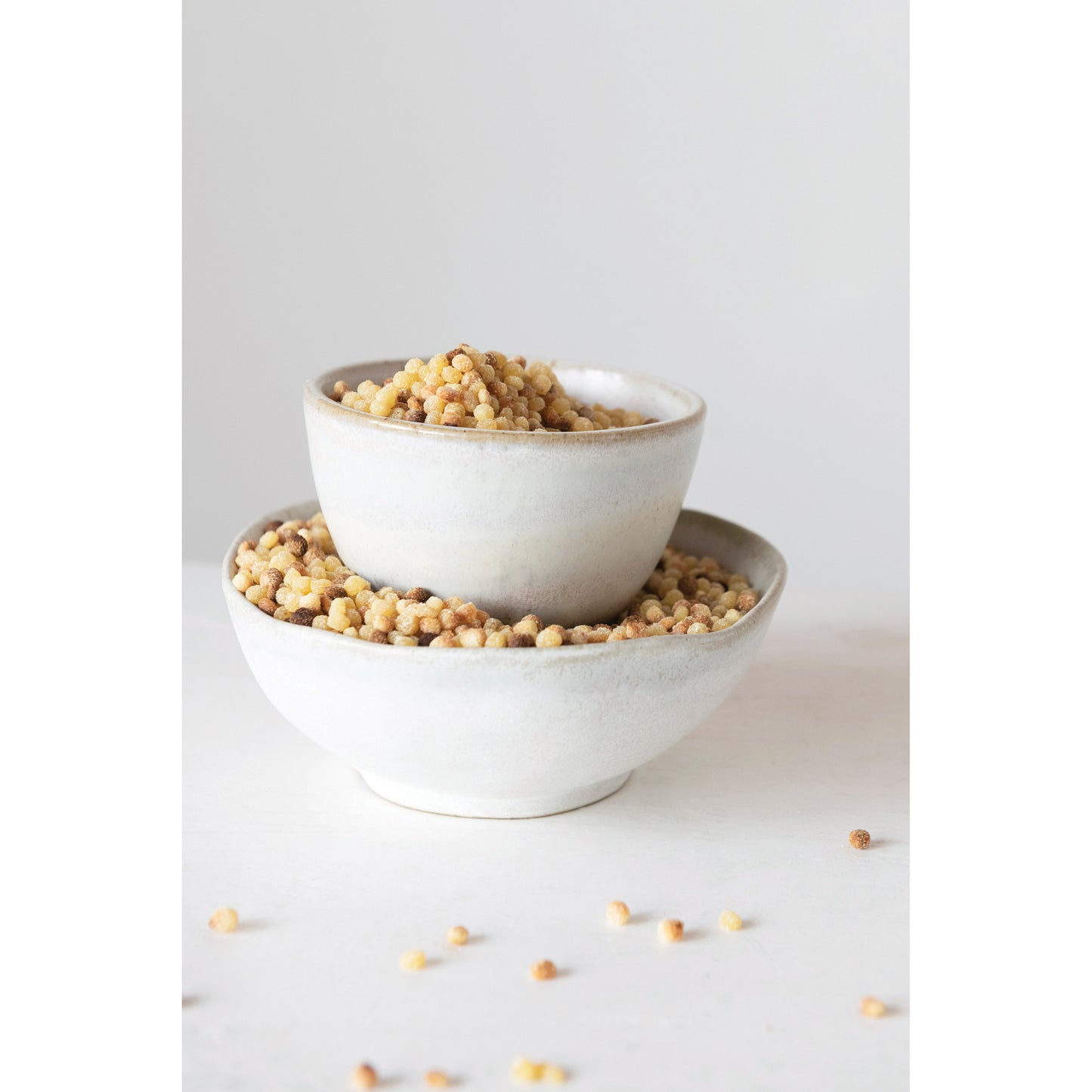 Irregular Edge Stoneware Bowl with Matte Glaze