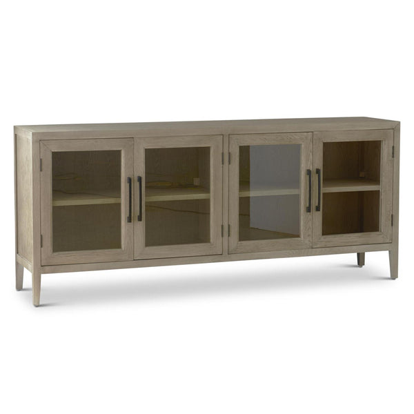 Gray Washed White Oak Sideboard, 80in.L