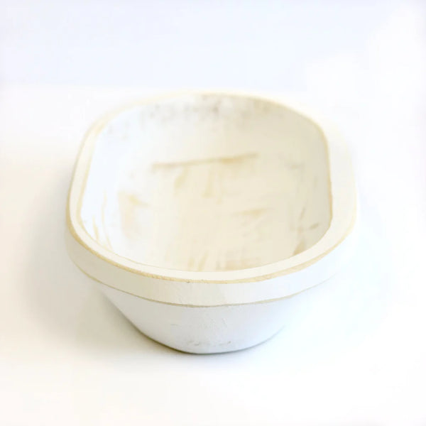 Vanilla Bean Noel 3 Wick Distressed White Dough Bowl Candle