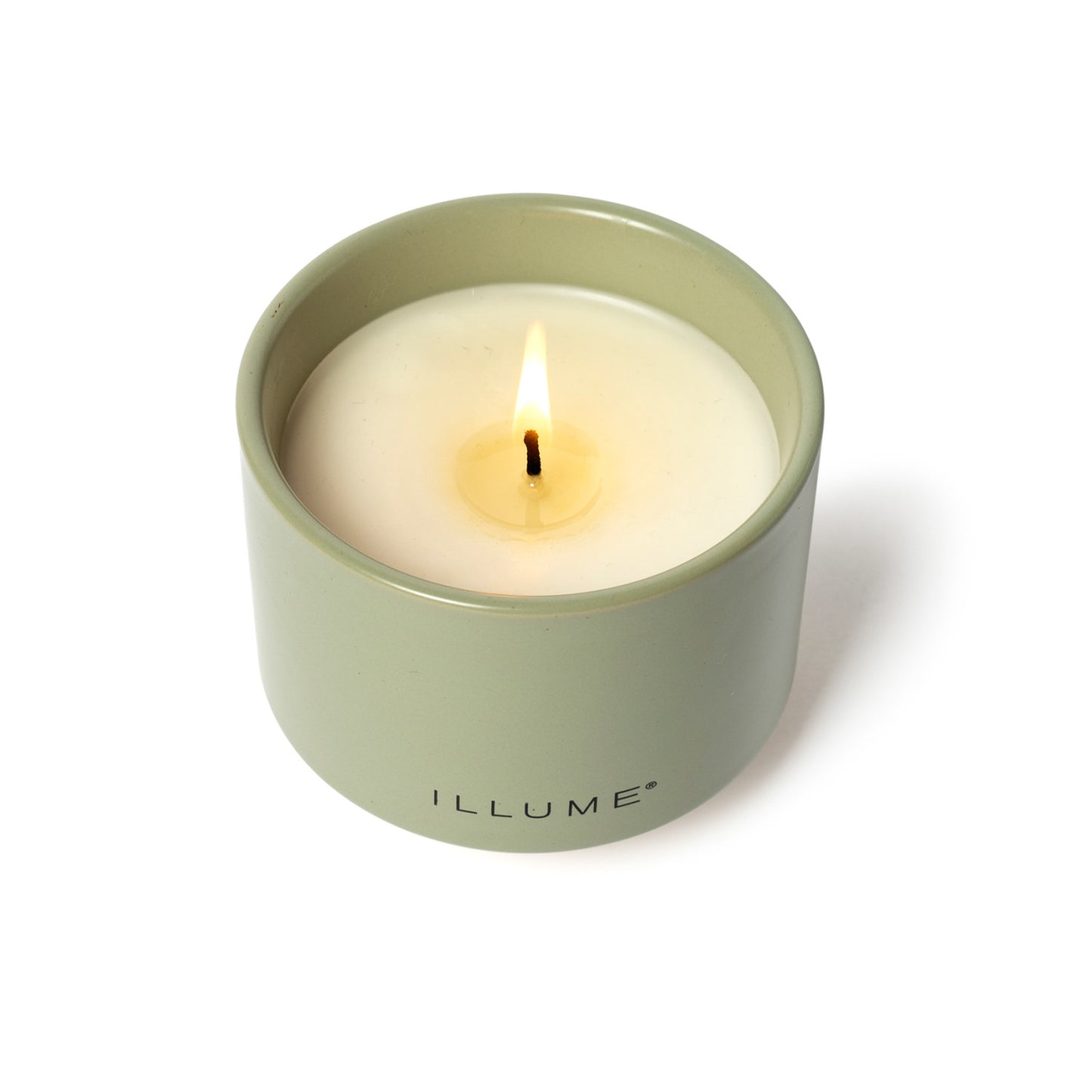 Hinoki Sage Matte Green Ceramic Jar Candle