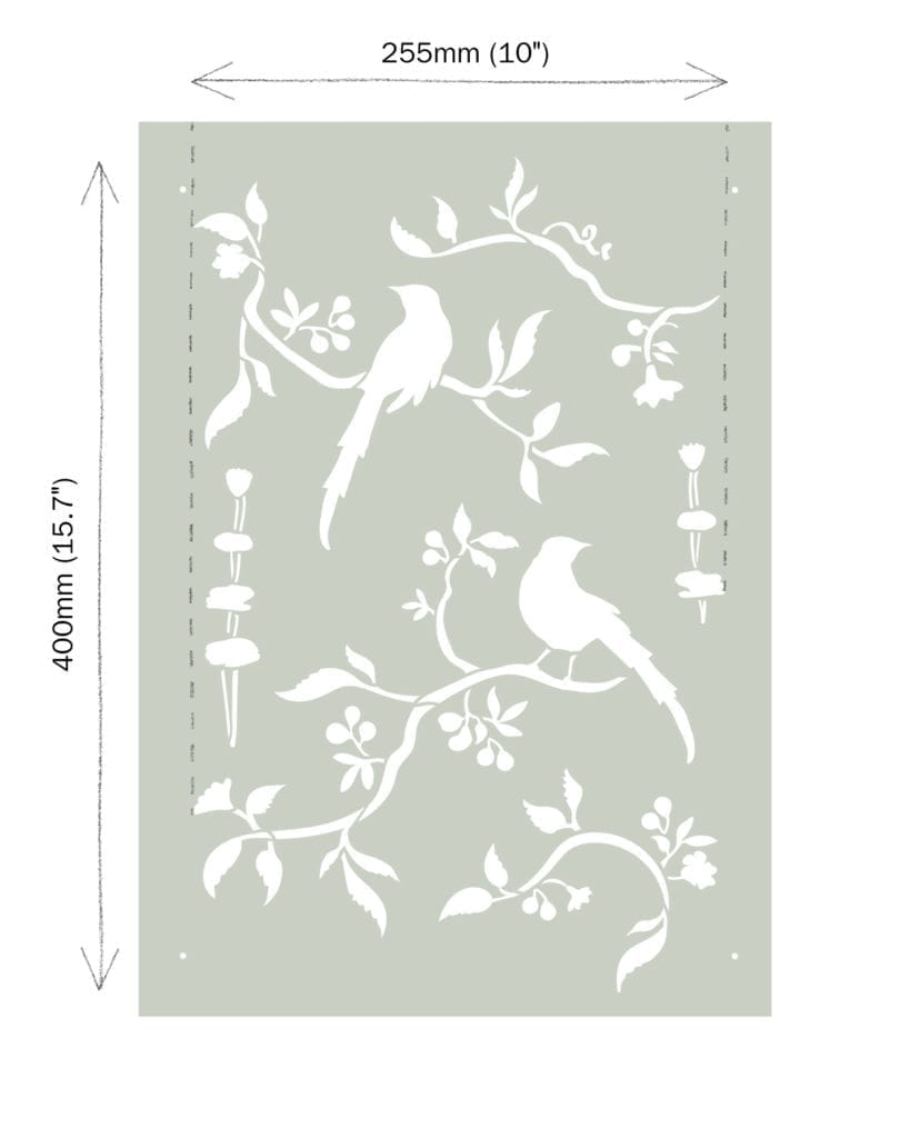 Annie Sloan Stencil- Chinoiserie Birds