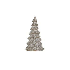 Cream Color Stoneware Holiday Tree, 5.5in.H