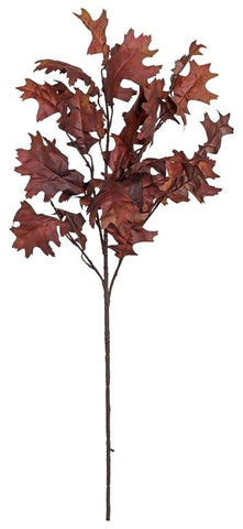 Burgundy Oak Leaf Spray, 37in.H