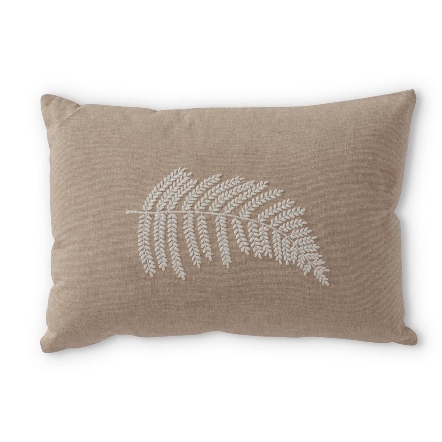 Embroidered hotsell fern pillow