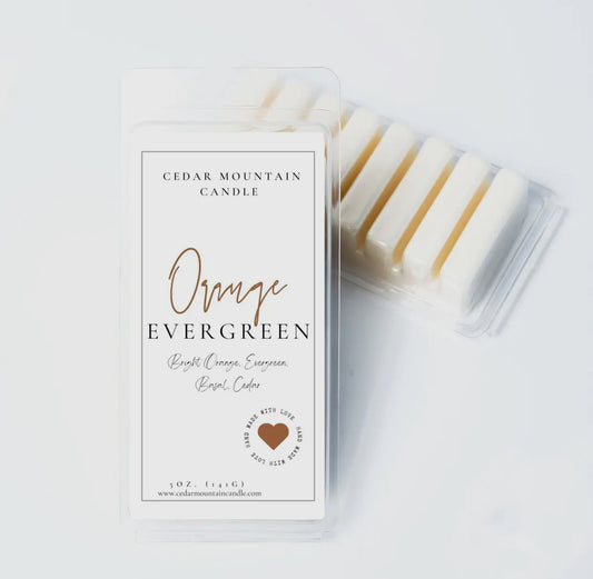 Orange Evergreen Wax Melts, 5.5oz.