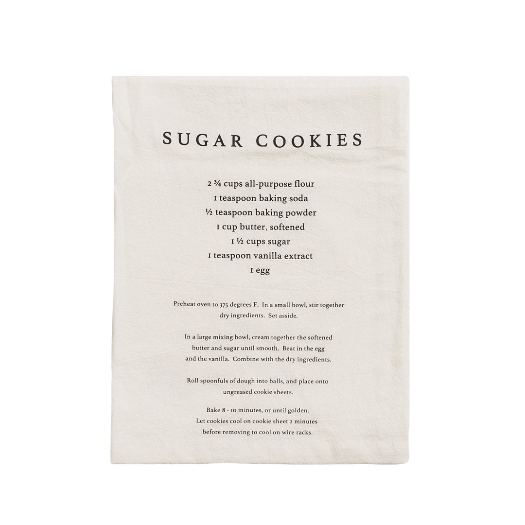 Sugar Cookies Recipe Cotton Kitchen Towel