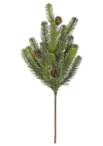 Soft Touch Noble Pine Pick with Pinecones, 16in.H