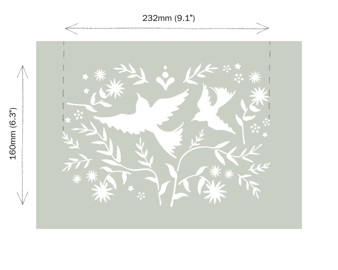 Annie Sloan Stencil- Mexican Birds
