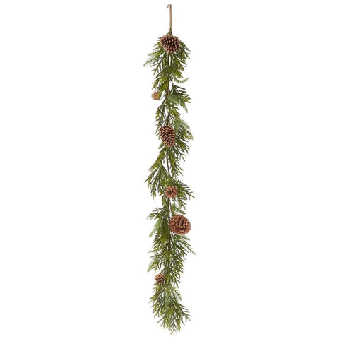Mixed Pine Garland with Large and Small Pinecones, 60in.L