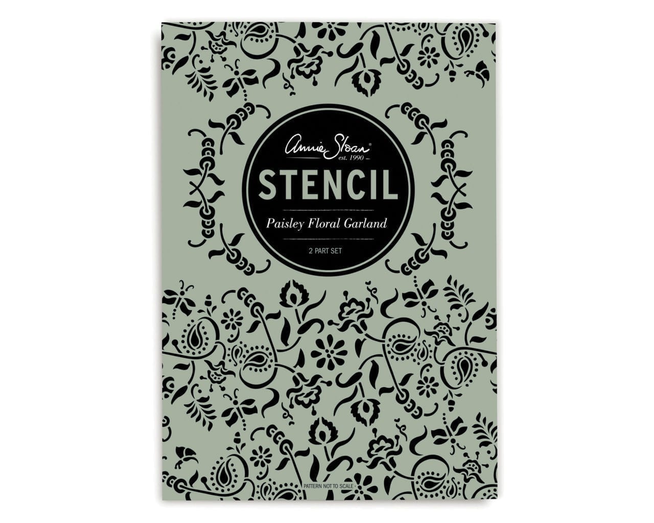 Annie Sloan Stencil- Paisley Floral Garland