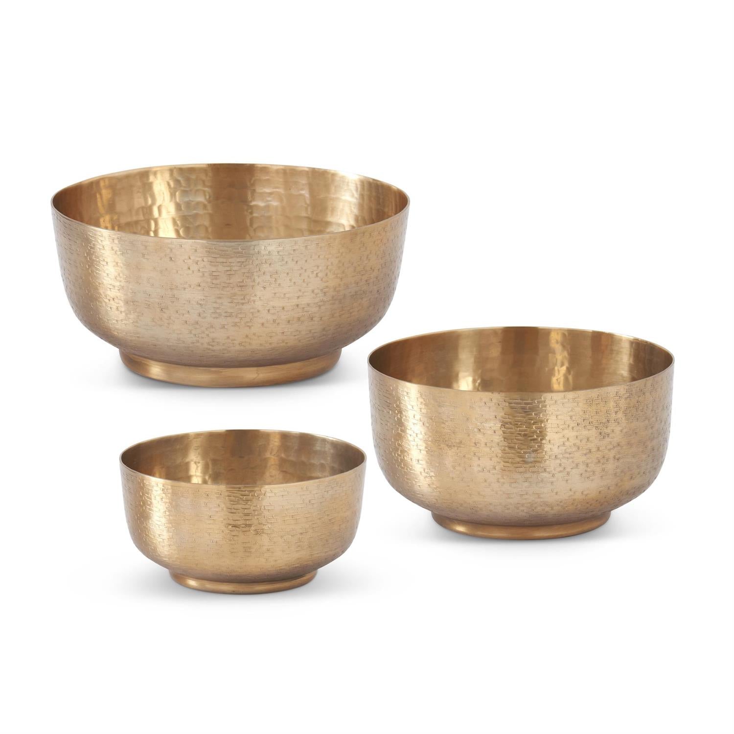 Textured Antique Gold Decorative Bowl