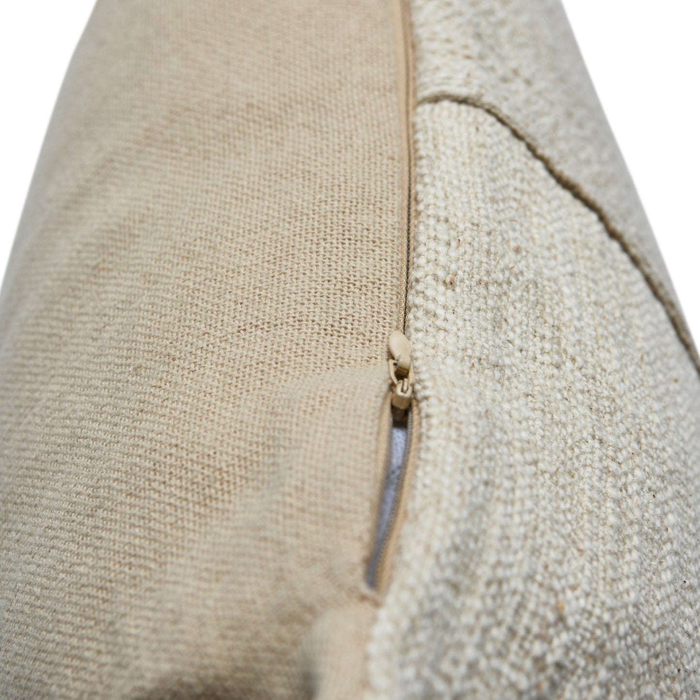 Pieced Pattern Woven Linen Blend Pillow, 16in. Sq.