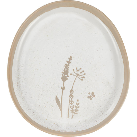 Wildflowers and Butterfly Platter
