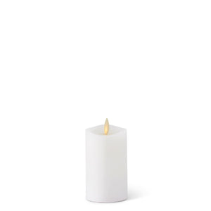 White Wax Slim Indoor Pillar Luminara Candle, 2 x 4.25 in.