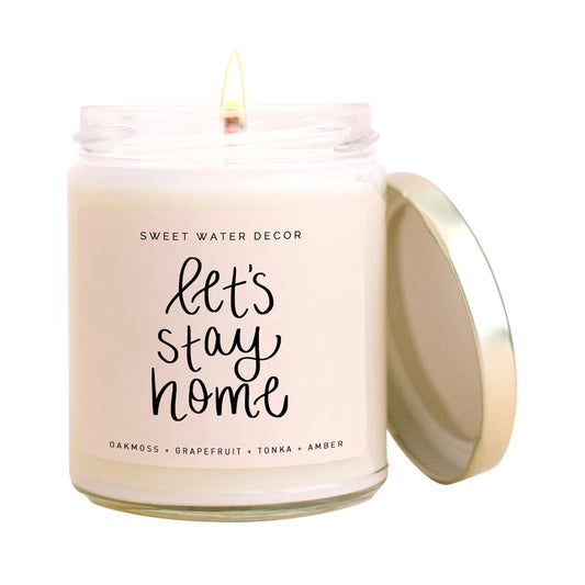 A fresh earthy mix of citrus, lavender and sage gold lid jar candle you'll enjoy during those cozy at-home date nights