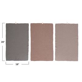 Cotton Knit Tea Towel, 3 Colors 28 in. L