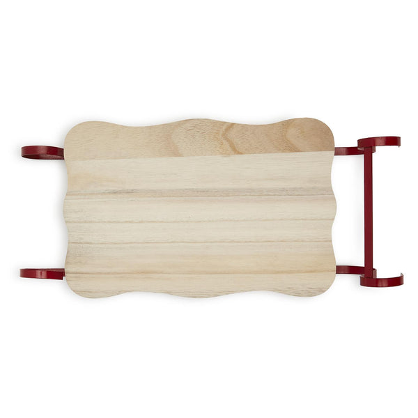 Little Red Sled Christmas Serving Board