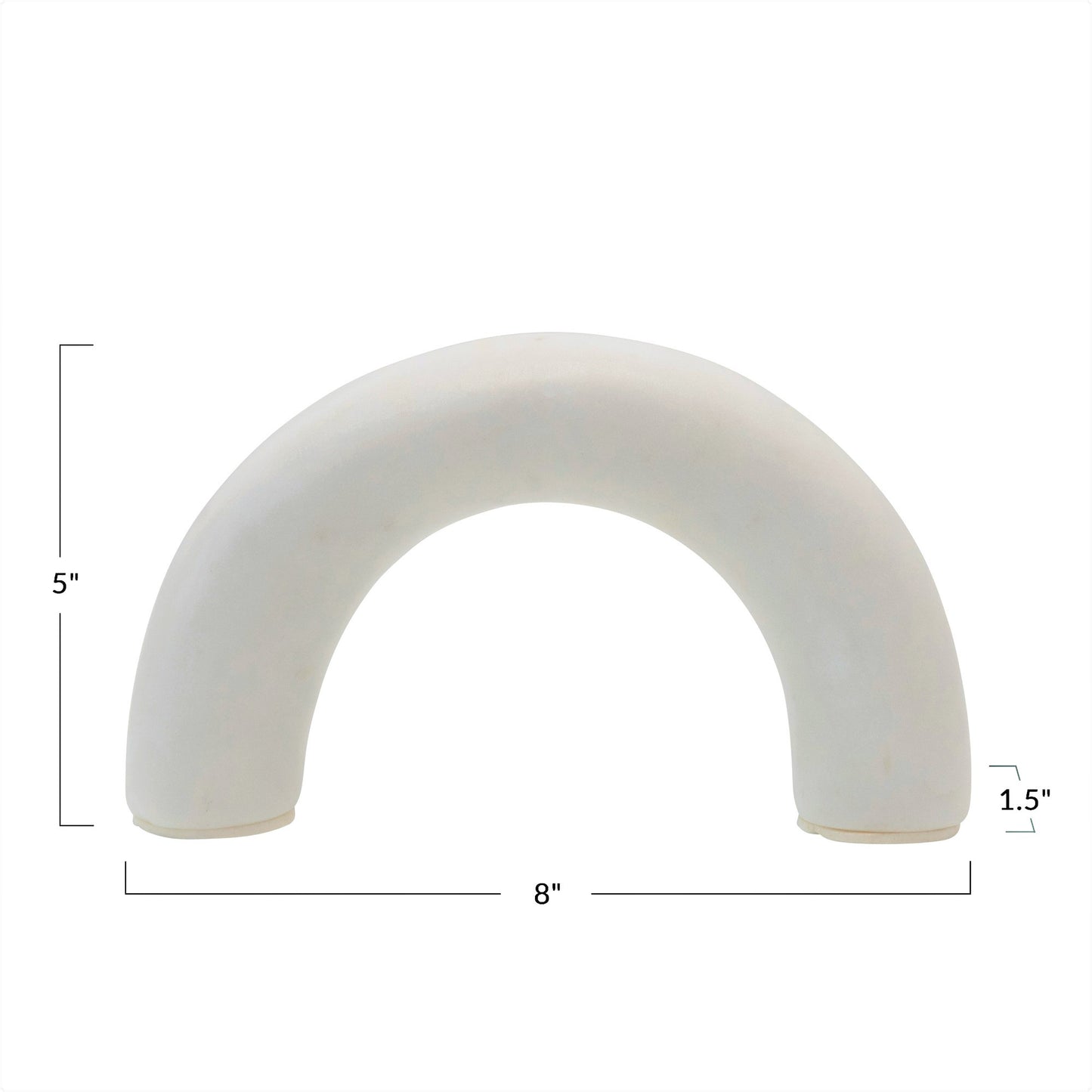 White Marble Arch Shelf Décor, 8 in. L