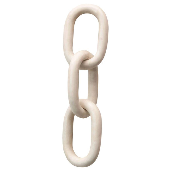 Decorative White Marble Chain, 13"L