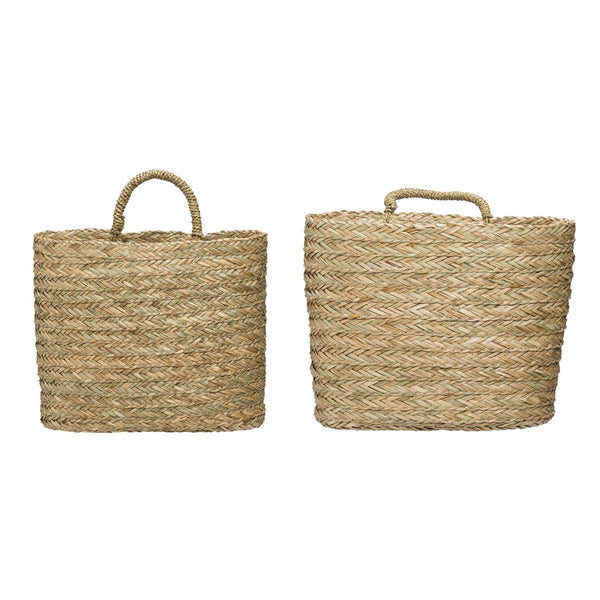 Seagrass Wall Baskets w/ Handle
