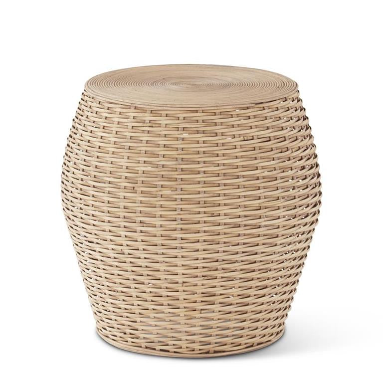 Rattan Side Table/Basket, 16 in.H