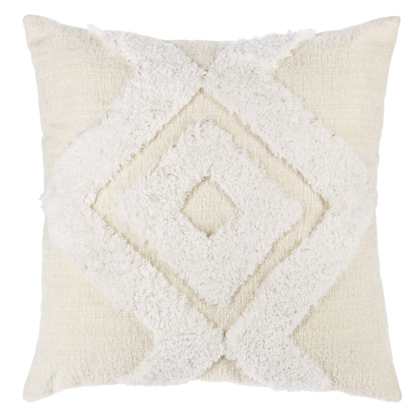 Arch Tufted Square Chenille Pillow