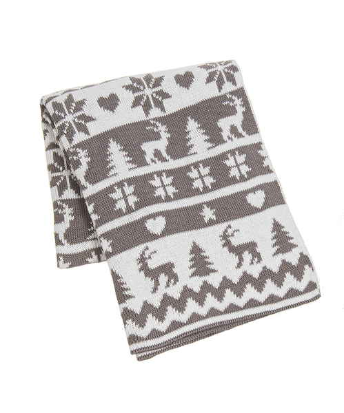 Reindeer Cuddles & Cotton Winter Blanket