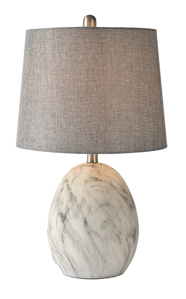 Faux Marble Ceramic Lamp, 40W Max