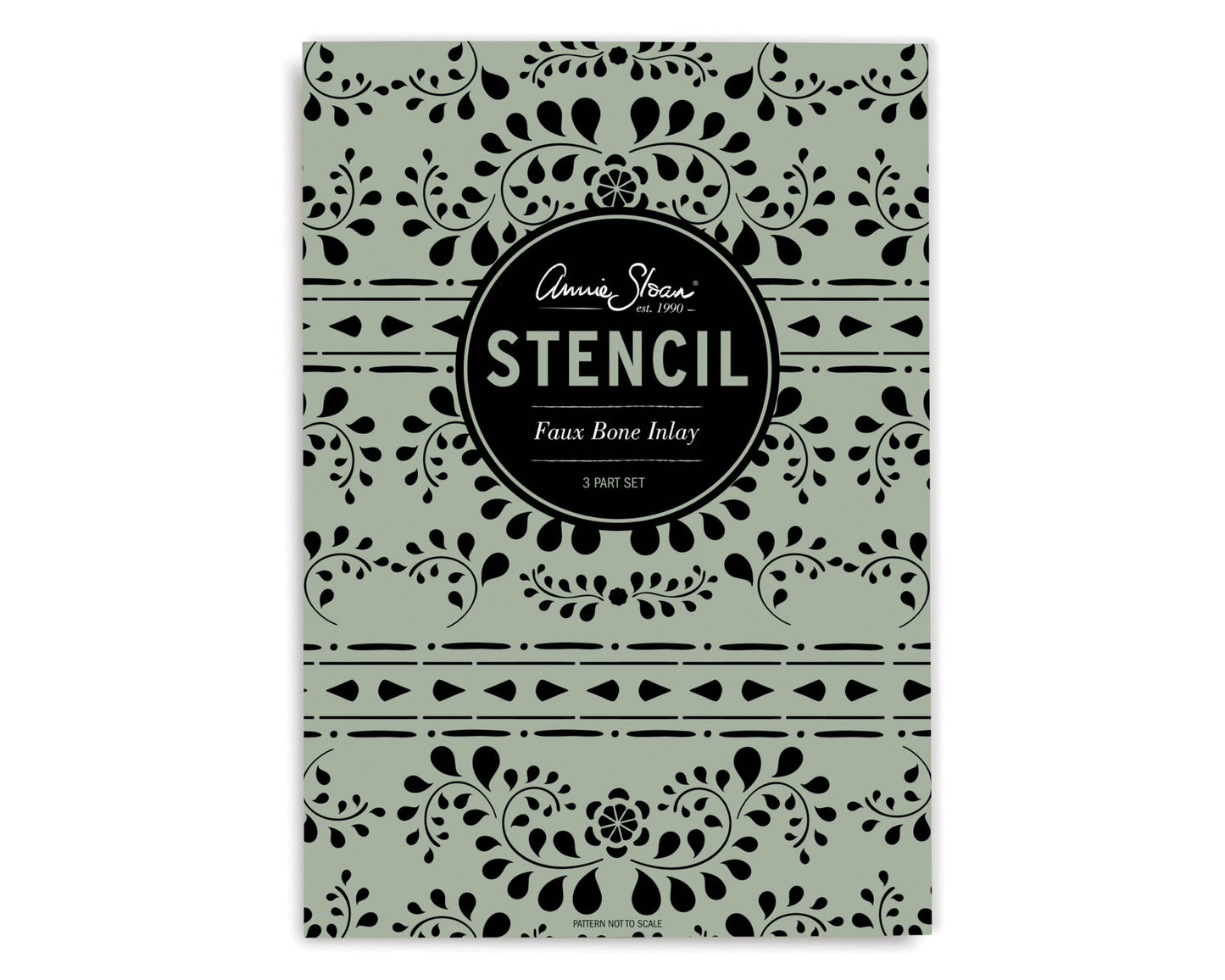 Annie Sloan Stencil- Faux Bone Inlay