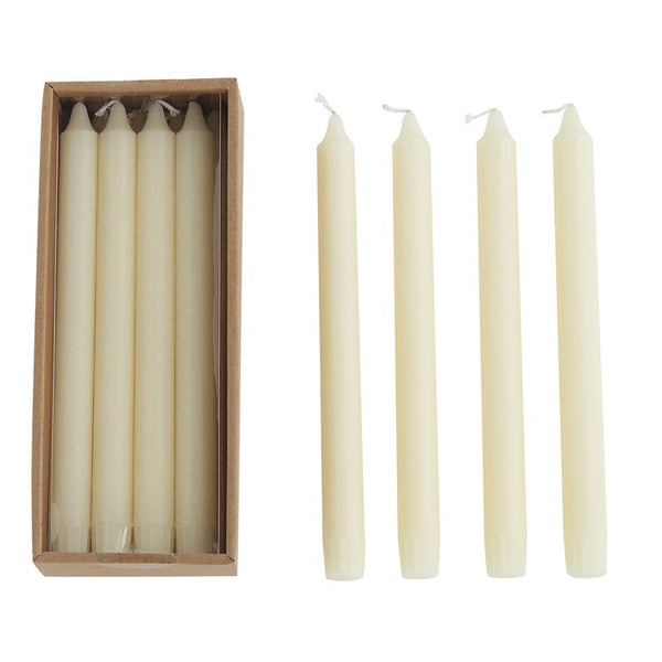 Boxed Set of 12 Unscented Taper Candles 10in., Boxed Set of 12