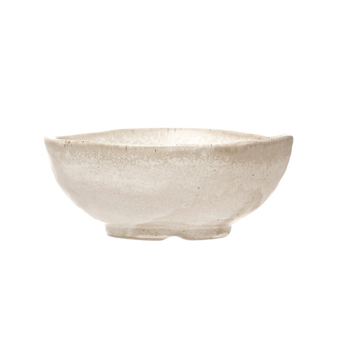Matte Reactive Glazed Stoneware Bowl