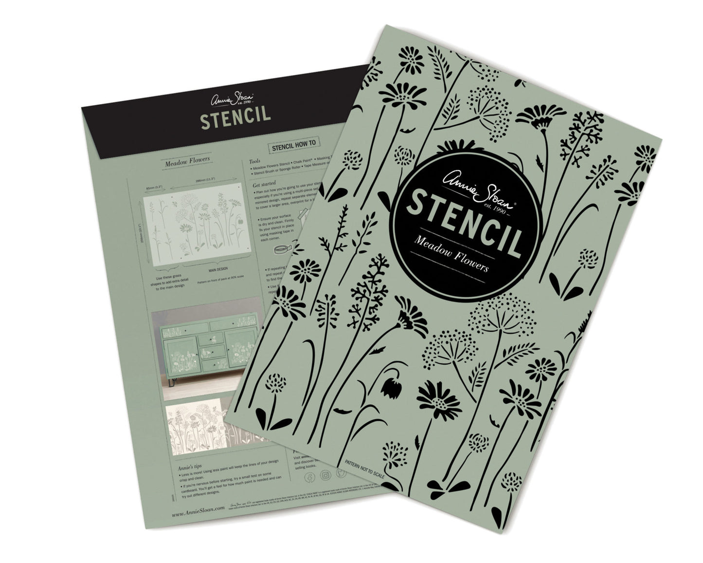 Annie Sloan Stencil- Meadow Flowers