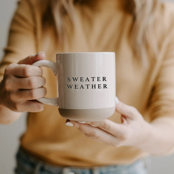 Sweater Weather Stoneware Coffee Mug, 14oz.