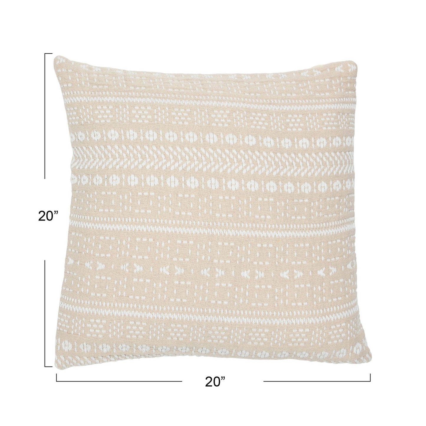 Square Embroidered Pillow