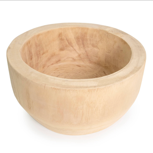 Large Round Wood Bowl, 13.5 in.Dia.