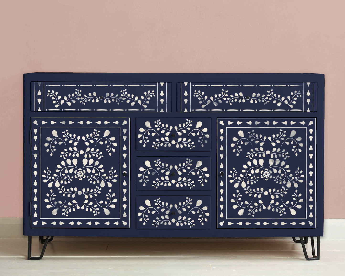 Annie Sloan Stencil- Faux Bone Inlay