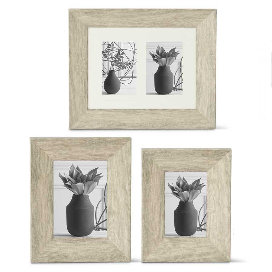 Gray Washed Photo Frames