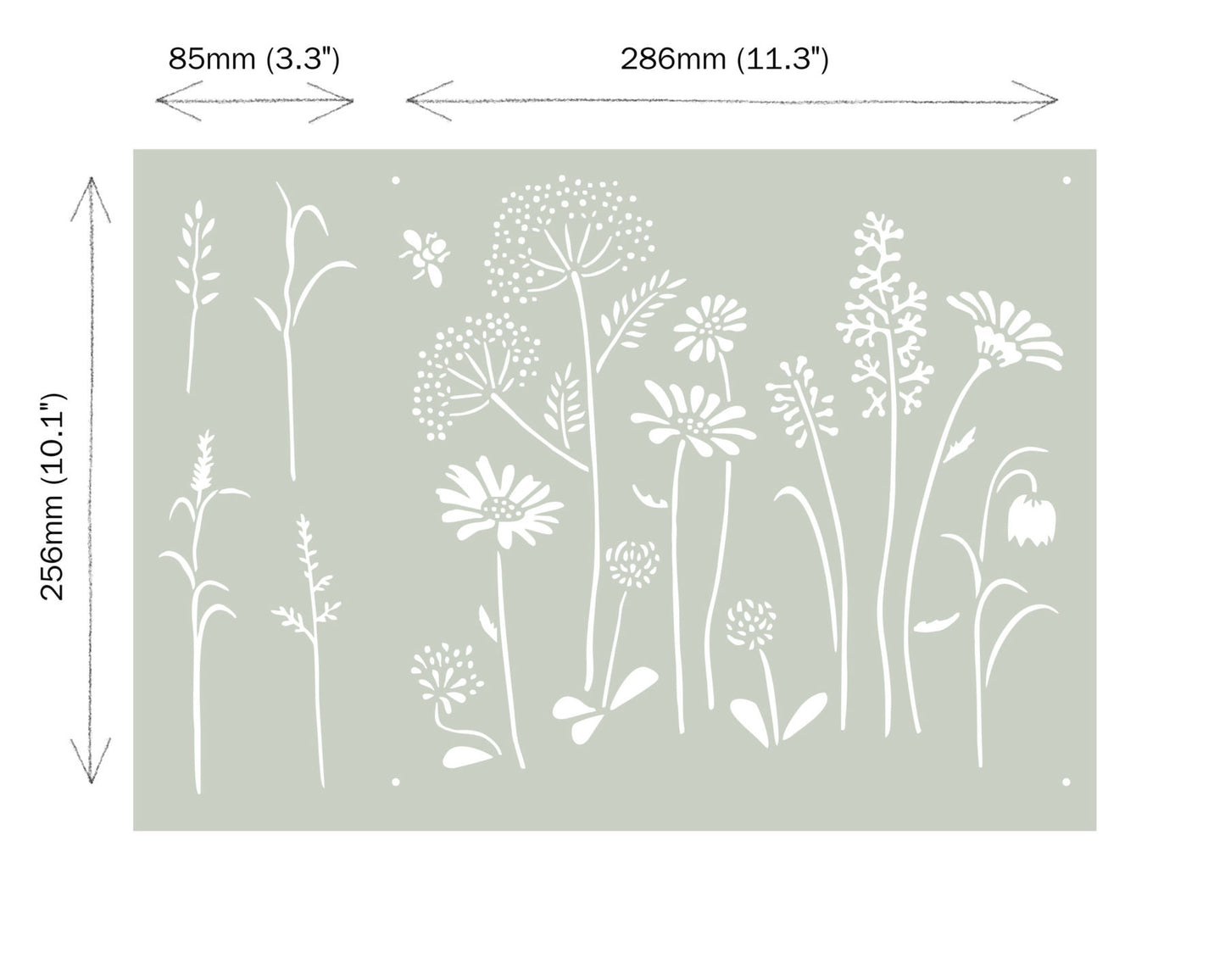 Annie Sloan Stencil- Meadow Flowers
