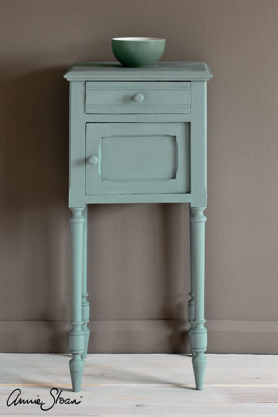 Small vintage Side table painted Annie Sloan Chalk Paint Svenska Blue