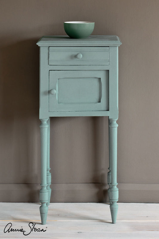 Small vintage Side table painted Annie Sloan Chalk Paint Svenska Blue